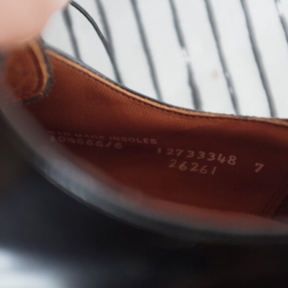 COPY - Black BOSTONIAN Classics Brogue Wingtip Oxfords Dress Shoes USA Made - Picture 8 of 10